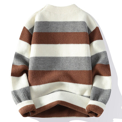 Mens New Autumn Winter Half Neck Sweater