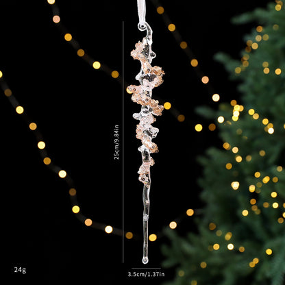 Christmas Decorations Sequined Acrylic Pendant