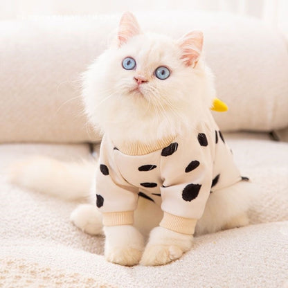 Cute Kitty Pet Clothes Anti-lint