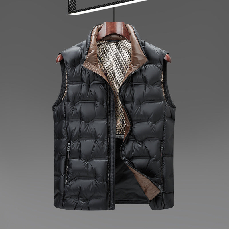 Men's Warm Sleeveless Down Vest For Young People