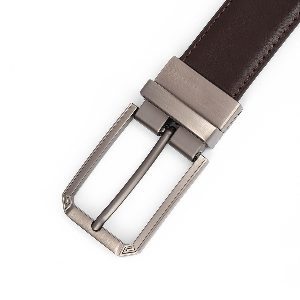Men's Rotatable Pin Buckle Leather Belt