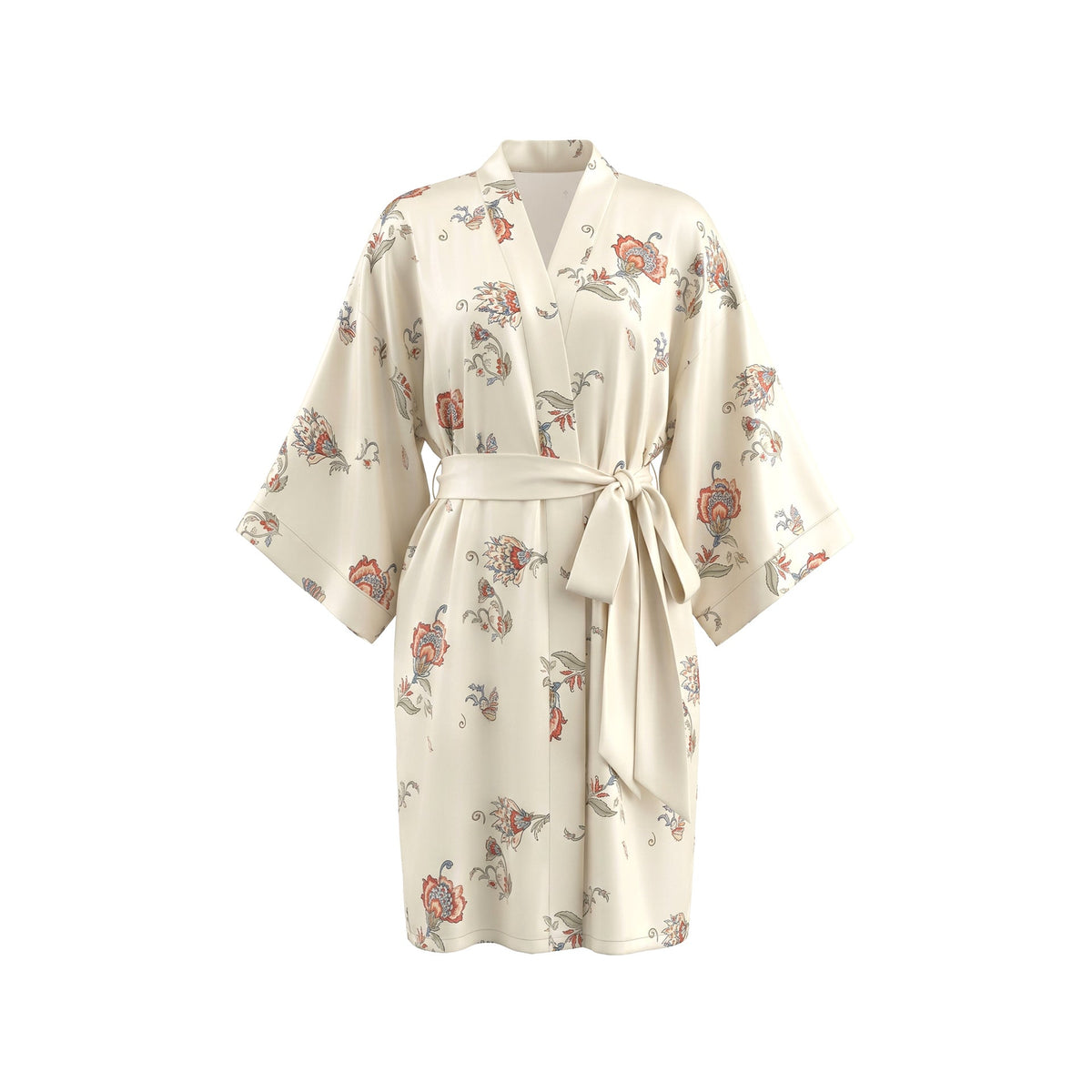 Printed Bathrobe Pajamas Womens Loungewear Nightgown
