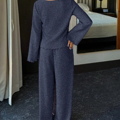 Women's Fashionable Womens Top And Pants Set