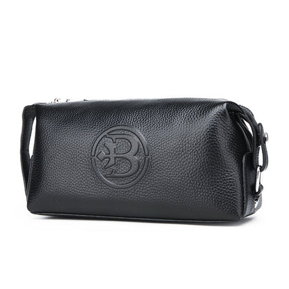 Stylish Cowhide Bag Waterproof Leather Mens Bag