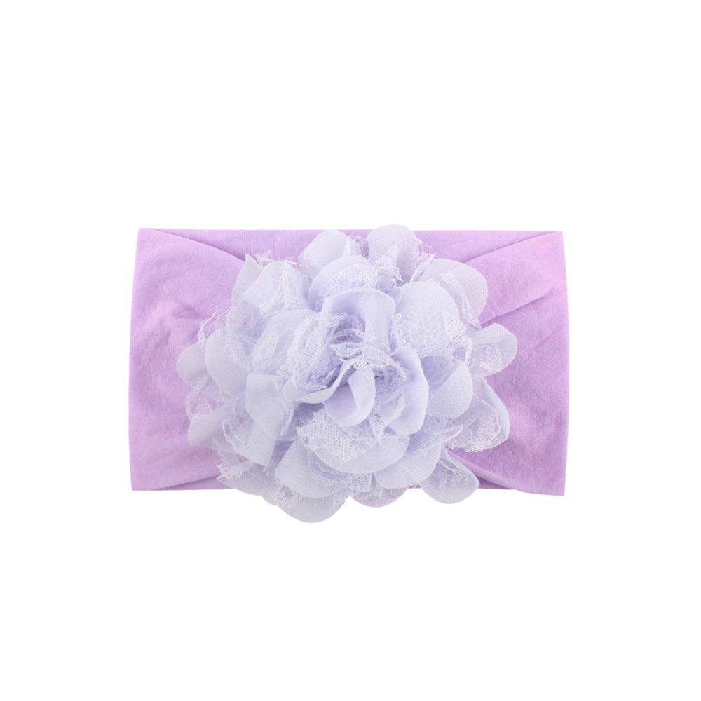Chiffon Mesh Flower Baby Headdress Headband
