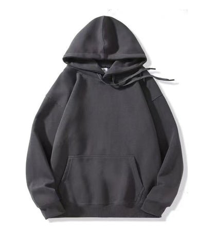 Loose-fitting Versatile Drawstring Casual Hooded Sweatshirt For Fall And Winter