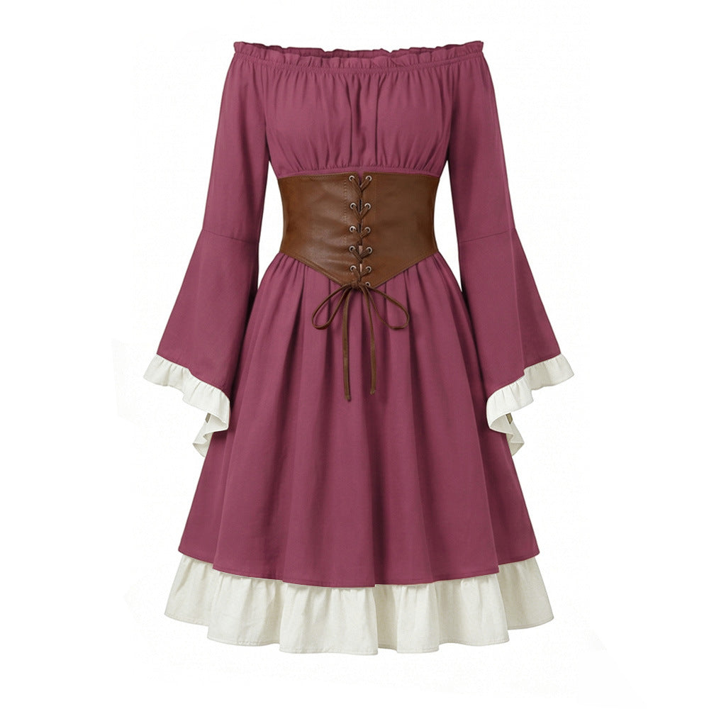 Halloween Costume Binding Corset Medieval Dress