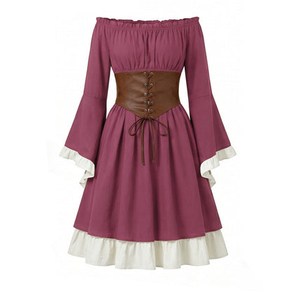 Halloween Costume Binding Corset Medieval Dress