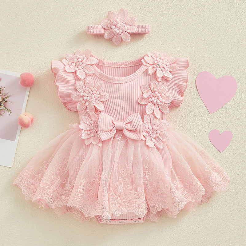 New Floral Onesie For Baby And Toddler Girls