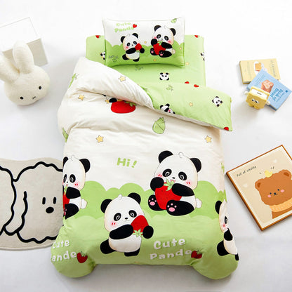 Cotton Kindergarten Three-piece Bedding Set