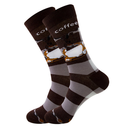 Geometric Fruit Women Socks Street Trend