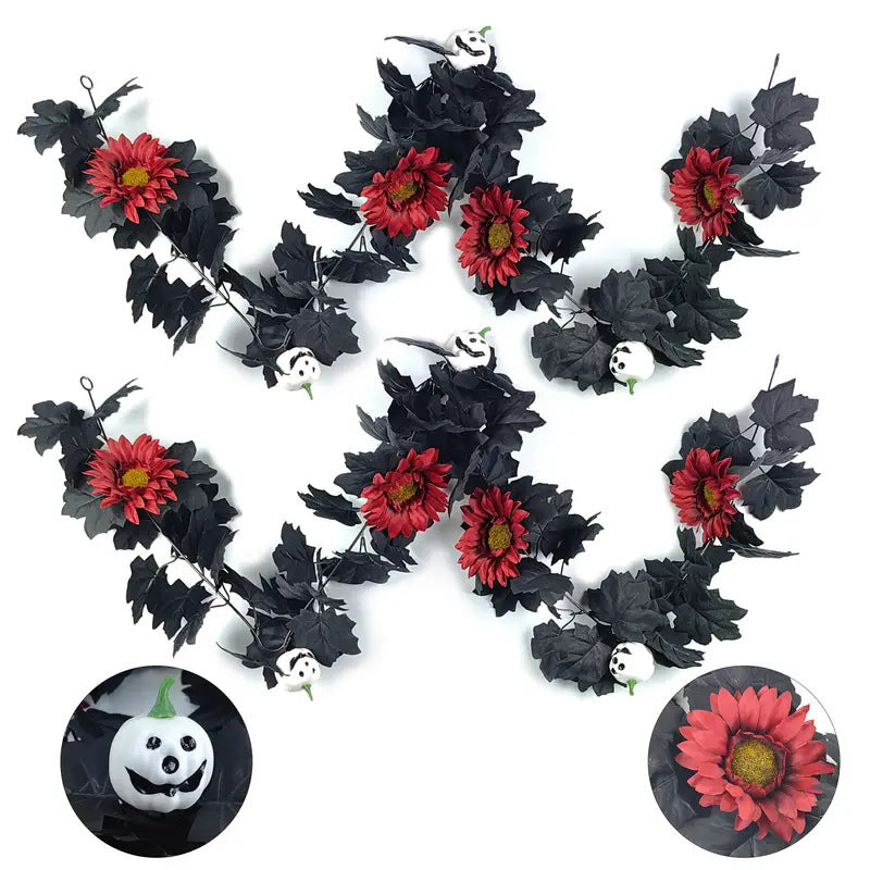 Artificial Halloween Pumpkin Vine Party Decorations