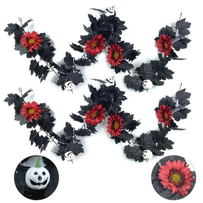 Artificial Halloween Pumpkin Vine Party Decorations