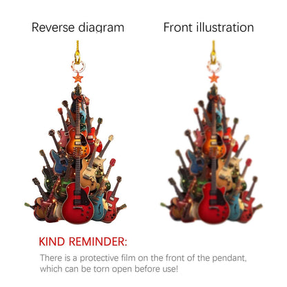 Guitar Christmas Tree Decorations