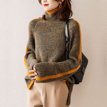 Women's New Retro Thickened Turtleneck Sweater