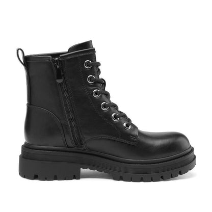 Women's Flat Lace Up Booties