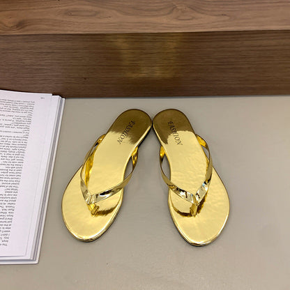 Womens Plus-size Flat Sandals For Spring And Summer