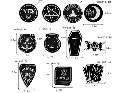 Punk Dark Series Retro Statement Brooch