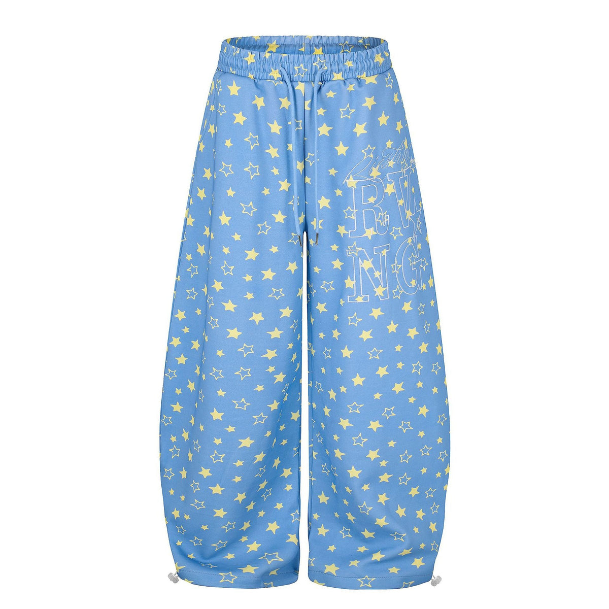 Star-studded Wide-leg Sabre-cut Pants For Men