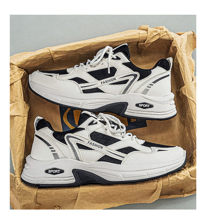 2026 Summer New Men's Thick Sole Height Increasing Sneakers, Wear-resistant, Breathable Trendy Versatile Casual Dad Shoes