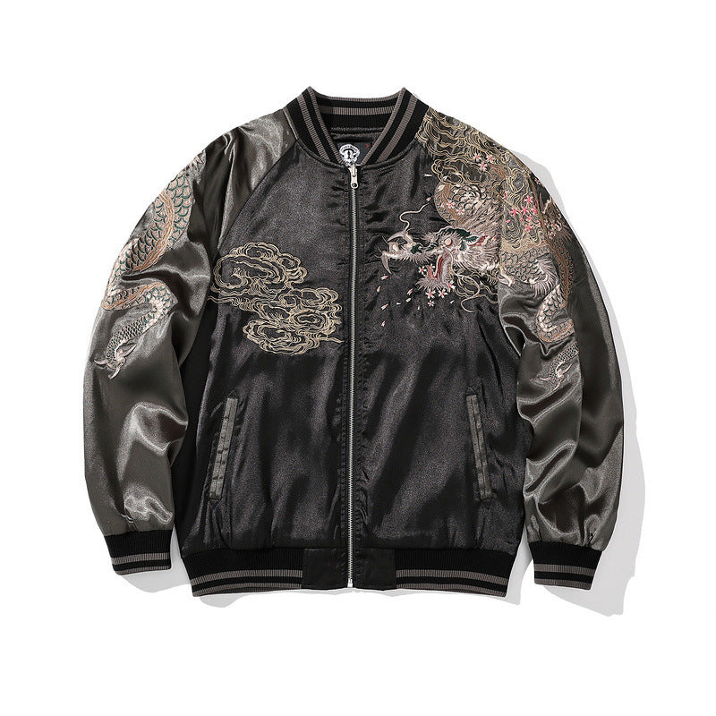 Embroidered Men's Four Sacred Beasts Dragon