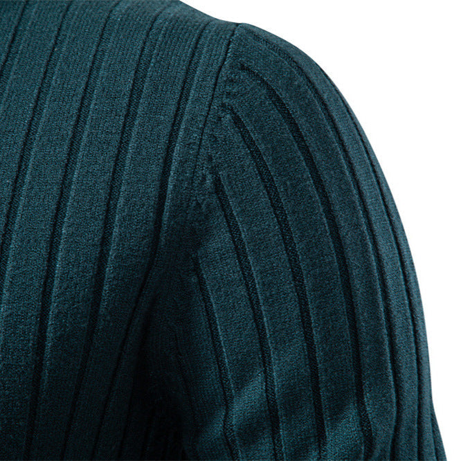 Mens Turtleneck Pullover Casual Knit Sweater