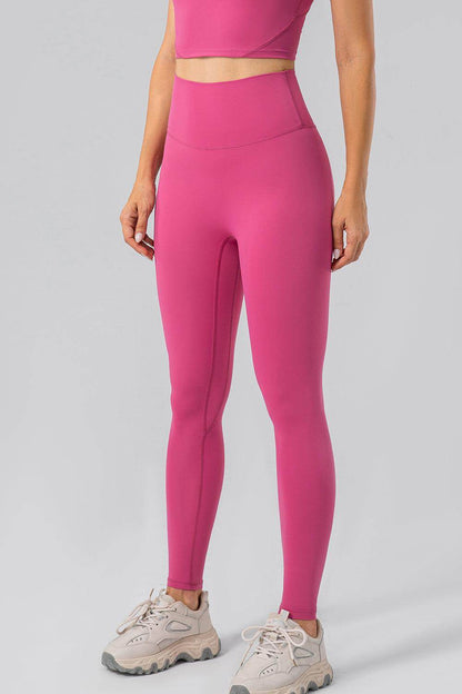 High Waist Wide Waistband Active Leggings for Women
