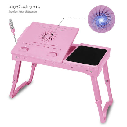 Foldable Laptop Table Bed Notebook Desk