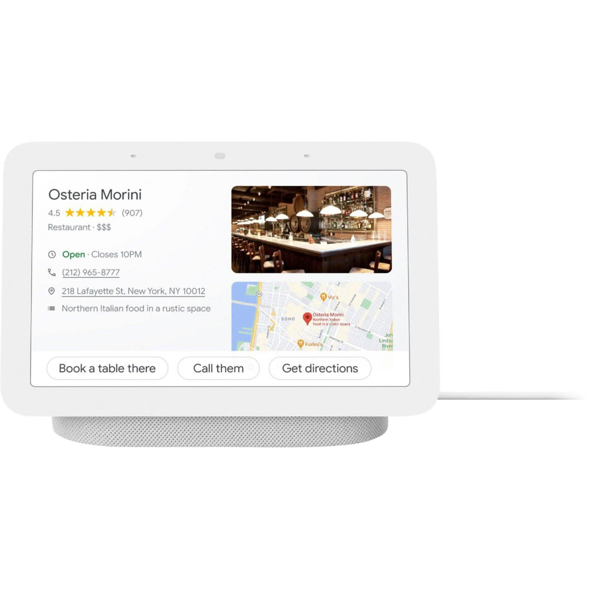 Google Nest Hub with Google Assistant 2nd Gen - Chalk
