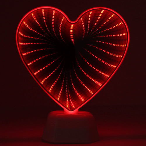 Hearth and Haven Laser Night Light Desktop Decorative Infinity Mirror