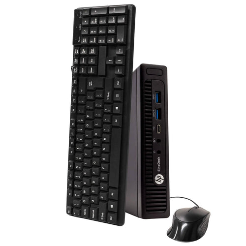 HP EliteDesk 800G14 Tiny Form Factor Computer PC - Windows 10 Professional 64 bit (Refurbished)