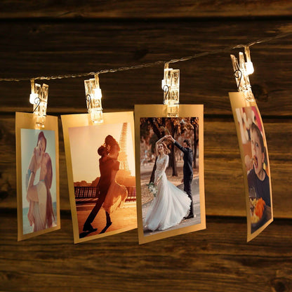 IMAGE 7ft 20 Photo Clips LED String Lights