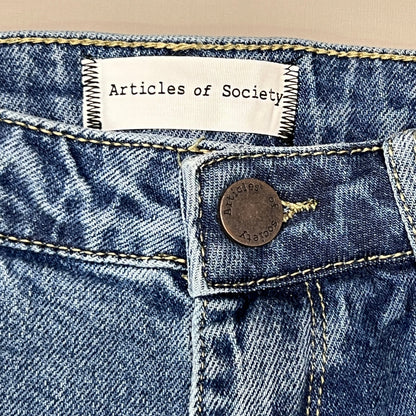ARTICLES OF SOCIETY OMAO High Rise Denim Jeans Women's Sz 27 Blue 4009TQ3-716 (New)