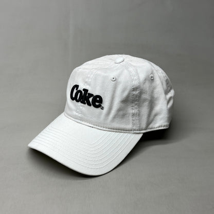 COCA-COLA Baseball Cap Strap Back Sz One Size White 23635 (New)