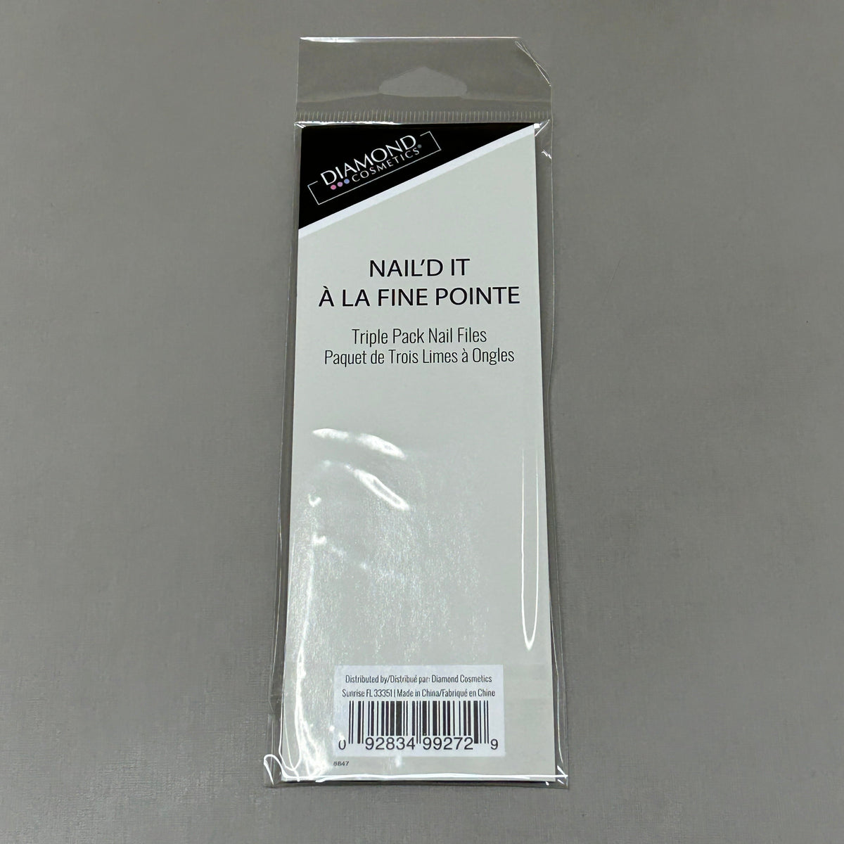 DIAMOND COSMETICS (3 PACKS of 3) Holiday Nail Files Multiple Prints 85386DT