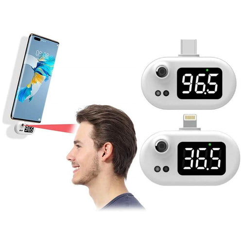 Infrared Thermometer for Apple Lightning or Android USB-C