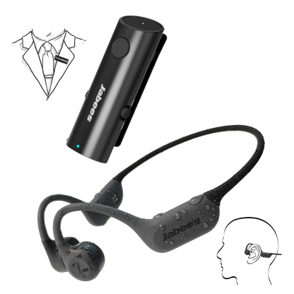 HearLink 3-in-1 Portable Bluetooth Microphone & Wireless Audio Transmitter
