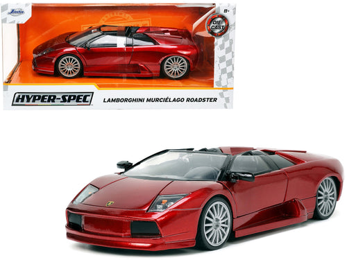 Lamborghini Murcielago Roadster Red Metallic "Hyper-Spec" Series 1/24 Diecast Model Car by Jada