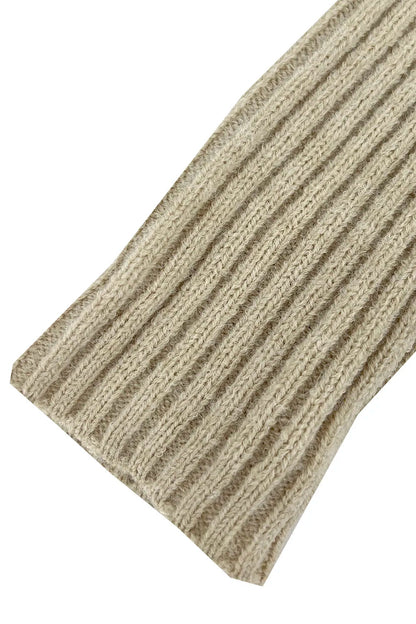 Knitted top women's solid color versatile