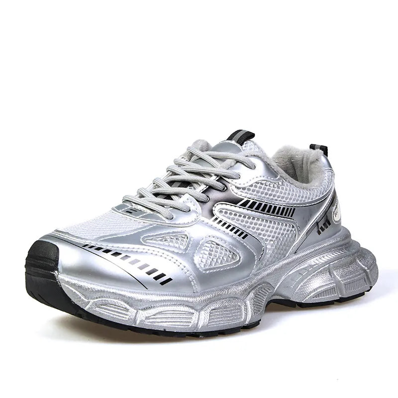 Lace Up Platform Athletic Shoes