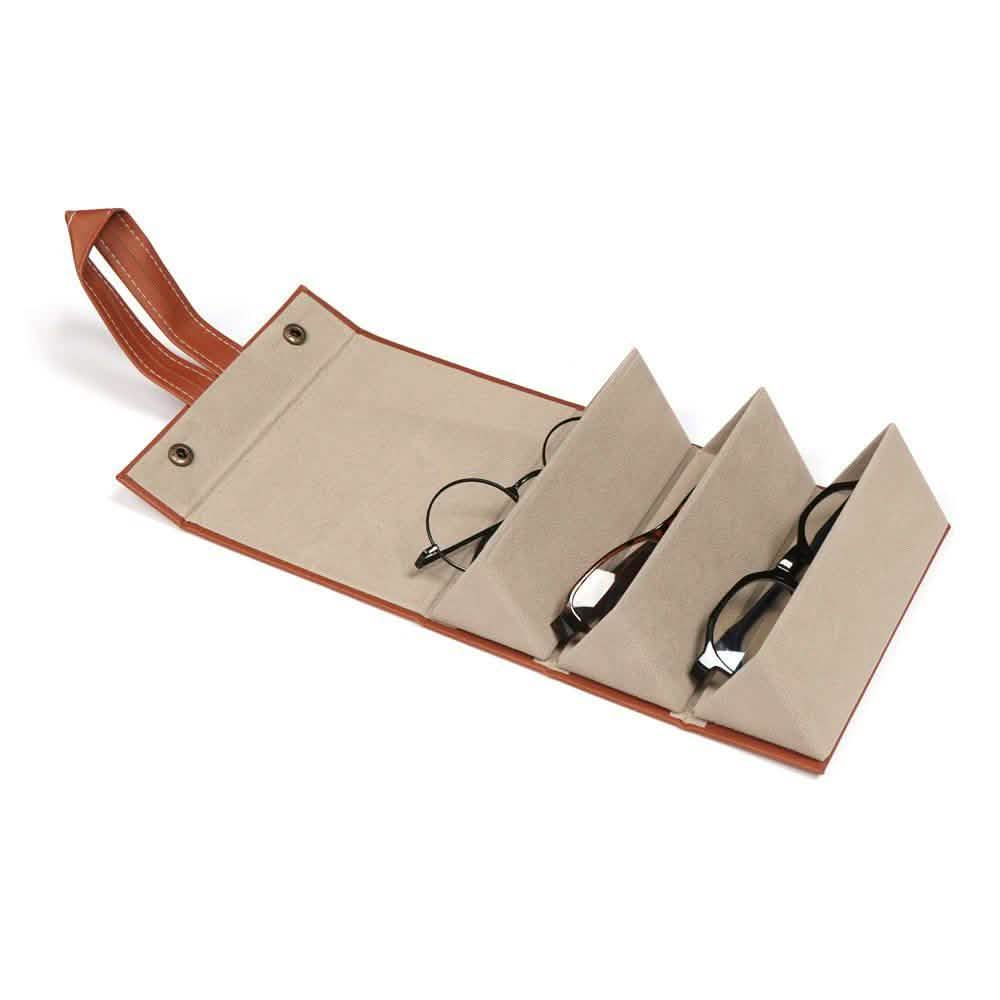 Leather Multiple Glasses Storage Case