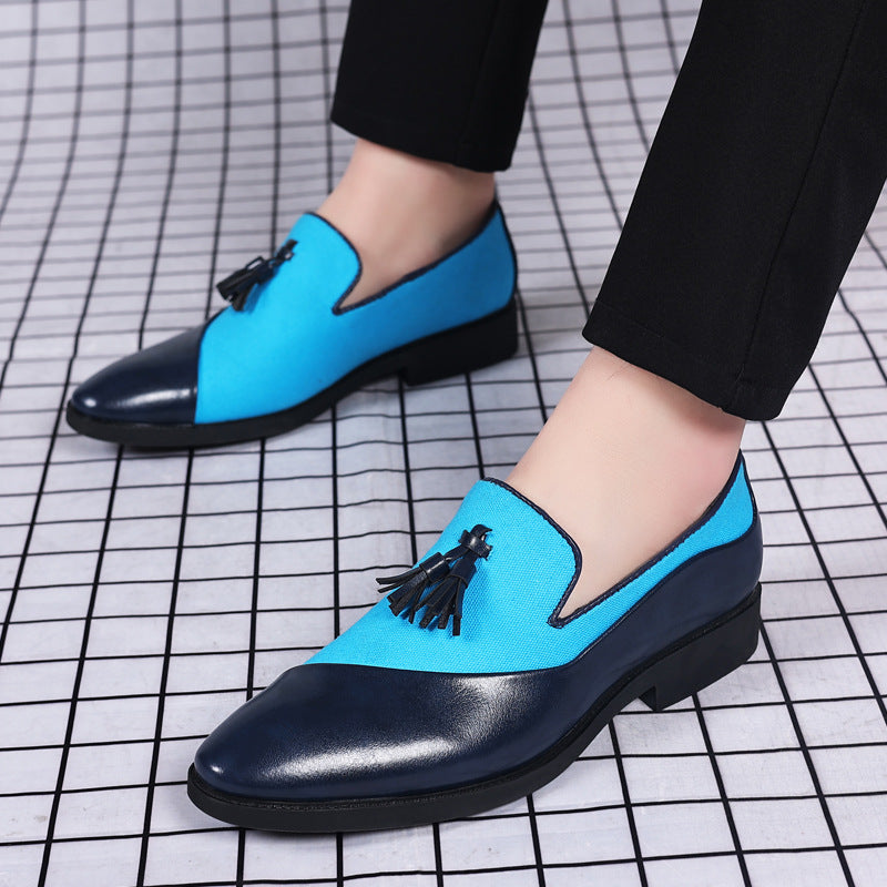Leather shoes for men, business formal, plus size fit, trendy and casual shoes, Korean version, versatile and trendy, British style