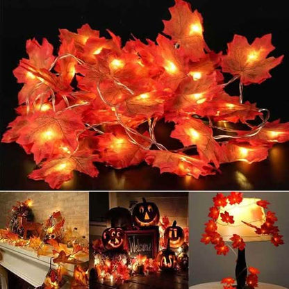 Lighted Fall Garland 40 LED String Light