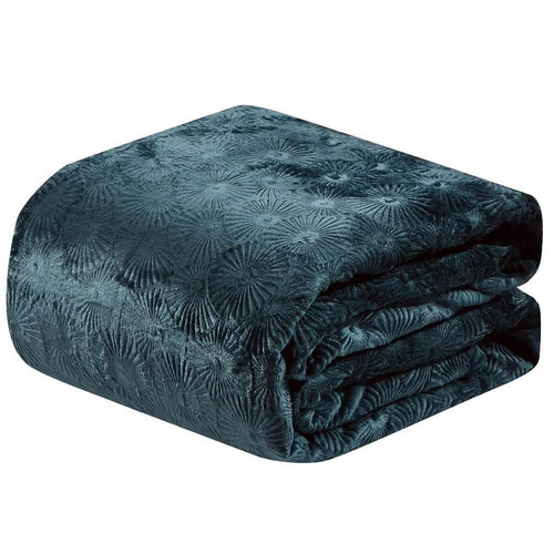 Louvre Blanket-Teal-Queen