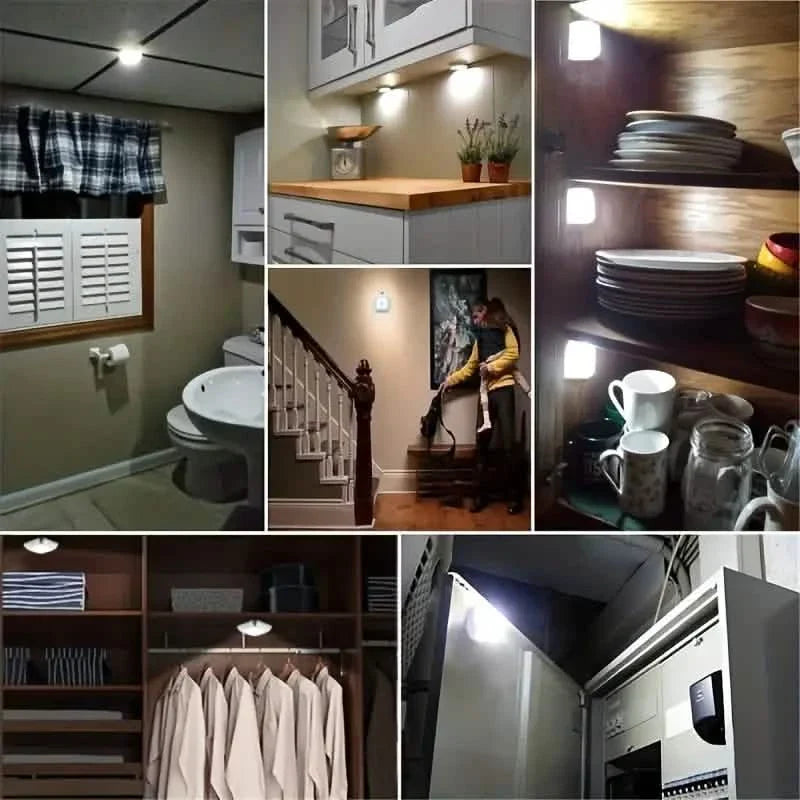 Motion Sensor Night Light, 6 LED Wall Lamp