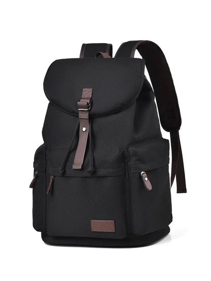 Multi Pockets Adjustable Strap Canvas Backpack Bag