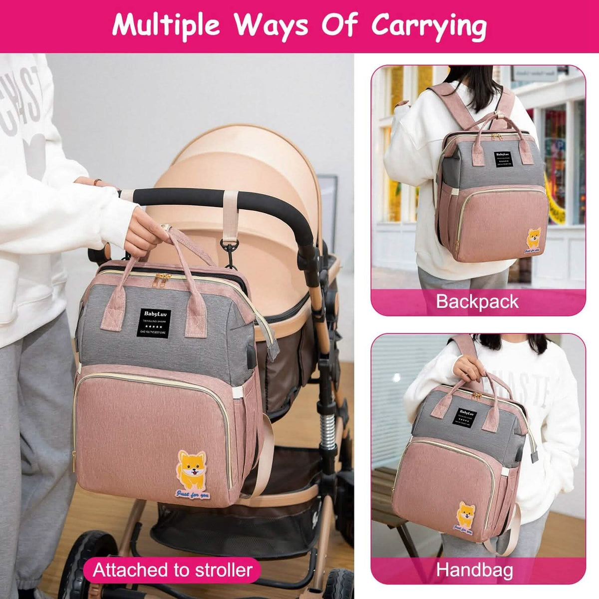 Multifunctional Diaper Bag Backpack