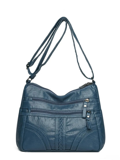 PU Leather Adjustable Strap Shoulder Bag