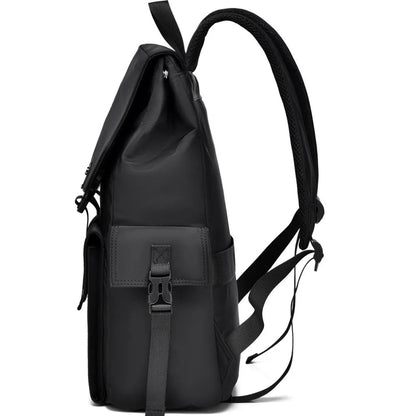 PU Leather Multi-Pockets Adjustable Strap Backpack Bag