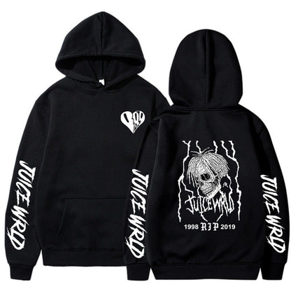 Rap singer Juice Wrld sweatshirt loose fitting men's and women's hooded sweatshirt